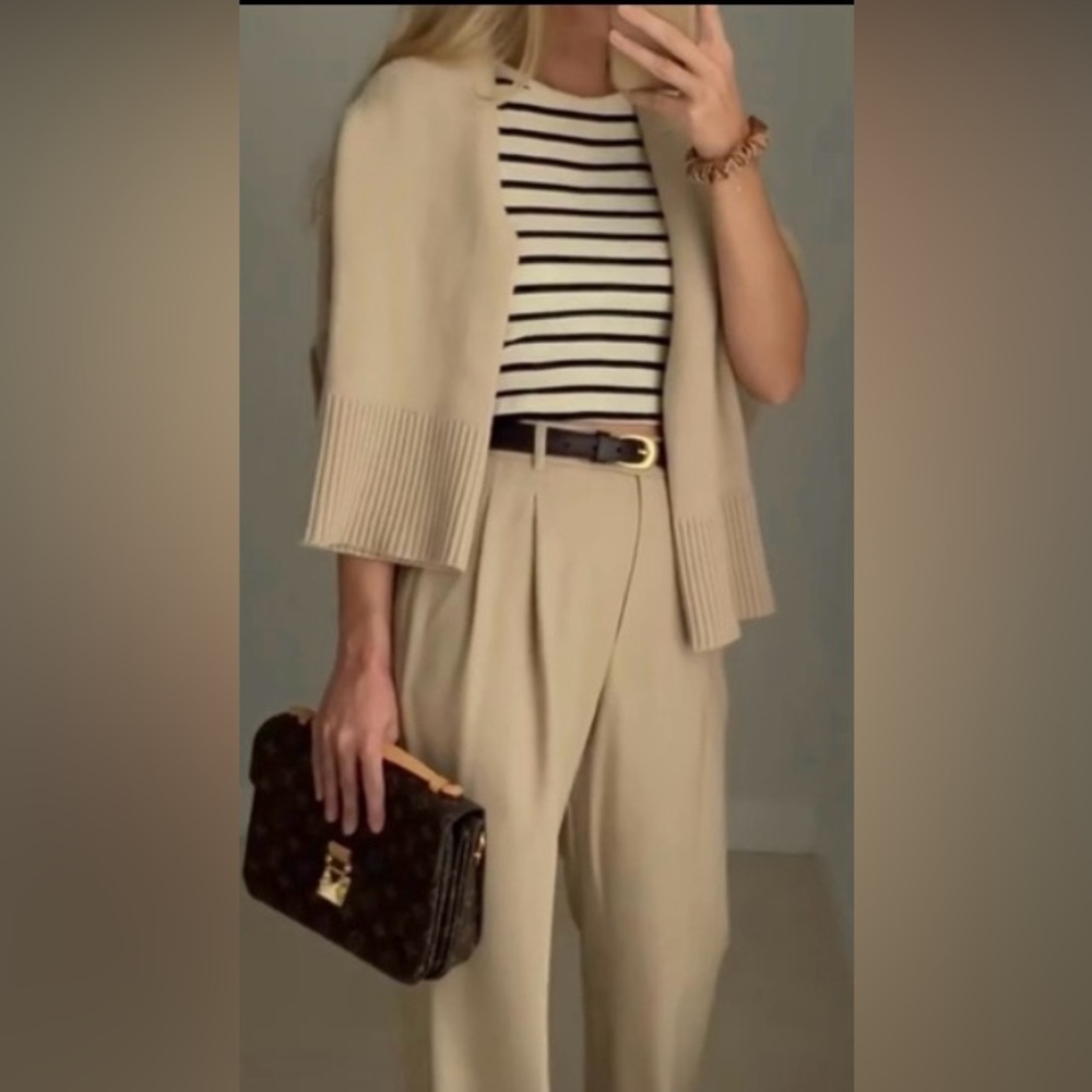 Vintage Hiroko petites Lemon Yellow, Sage green, White, green print Maxi Skirt.